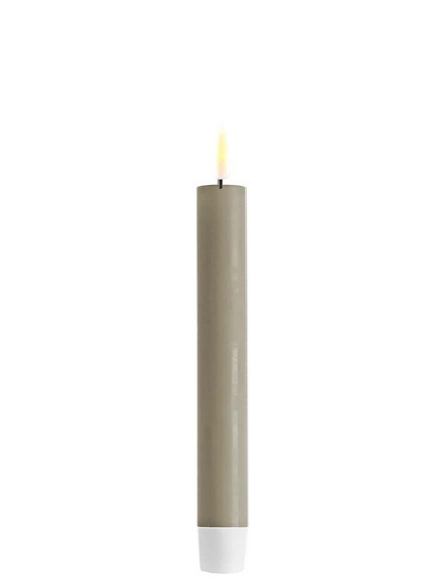 Deluxe dinner candles 2pcs D2,2cmxH15cm grå