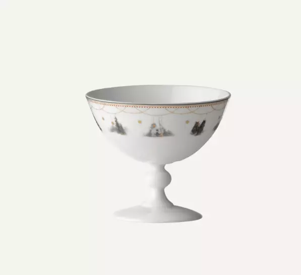 Julemorgen dessertskål m/stett