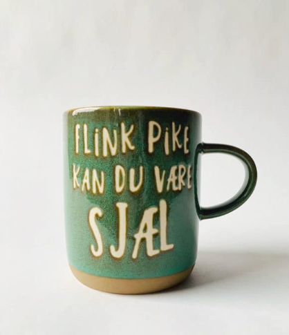 Trend design krus "Flink pike kan du være sjæl"