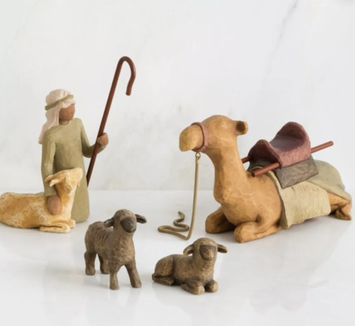 Willow Tree Shephard and stable animals