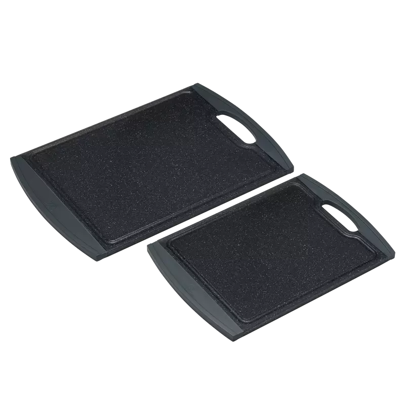 Holm skjærebrett i PPplast  gummi sett 2 stk grå