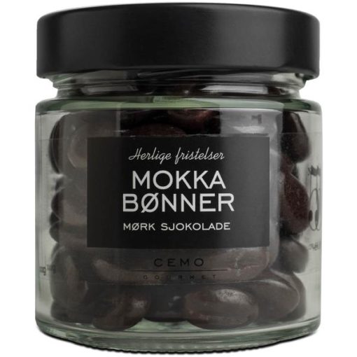 Cemo mokkabønner mørk sjokolade 140 gr