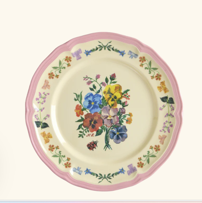 Rice tallerk 28 cm Nathalie Lete print