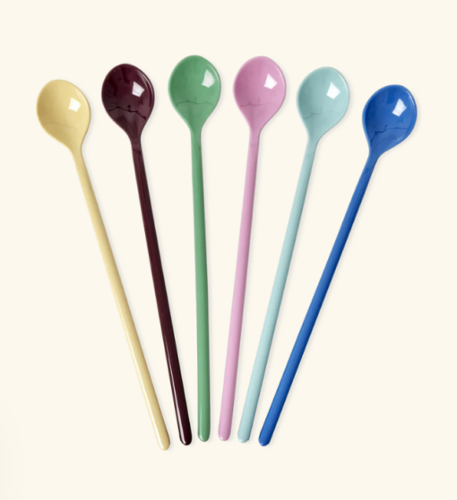 Rice melamin latte skjeer 6 pk your true color