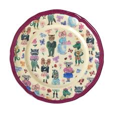 Rice tallerk 20 cm cm Nathalie Lete print
