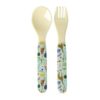 Rice baby melamin skje og gaffel fun fair print mint