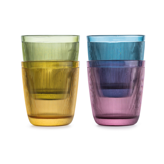 Siri flerfarget glass 4stk 20cl