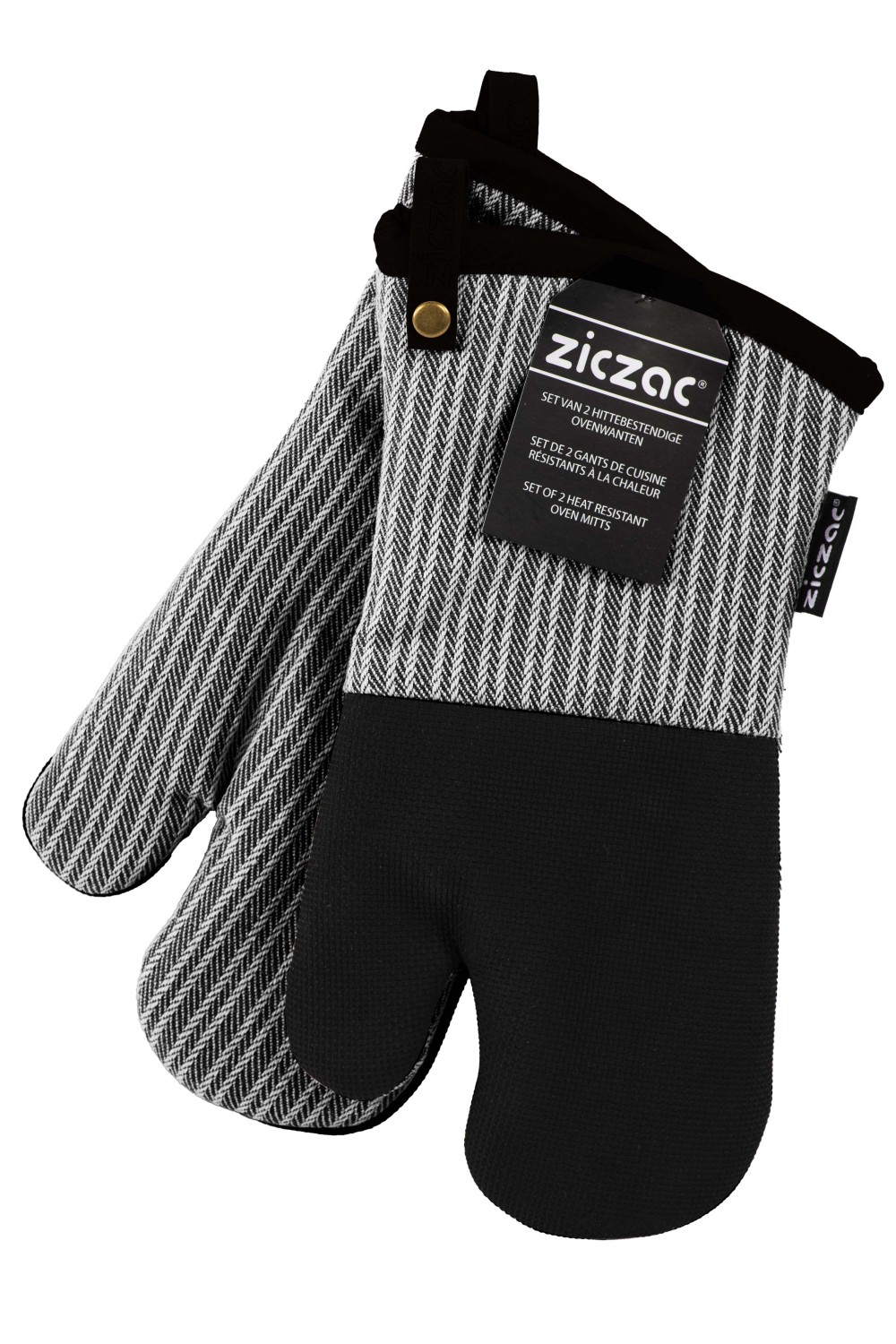 Ziczac Venton - Ovnshansker, Sort 2-pk