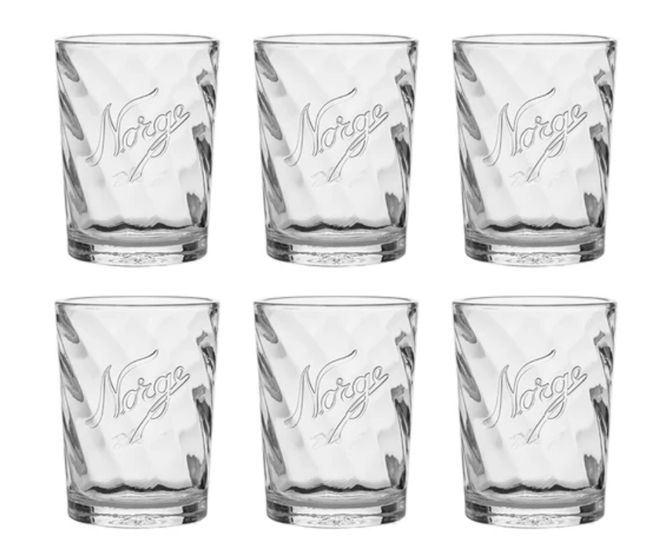 Norgesglass, Kjøkkenglass 25 CL. Optikk 6 STK