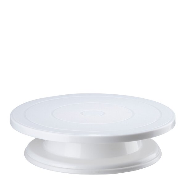 Modern House bayk-Roterende dekoreringsfat hvit