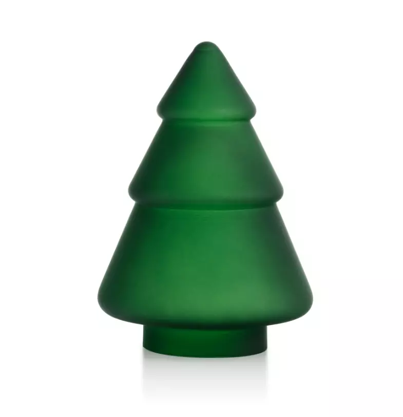 Gran tre glass frostet grønn 9,8cm