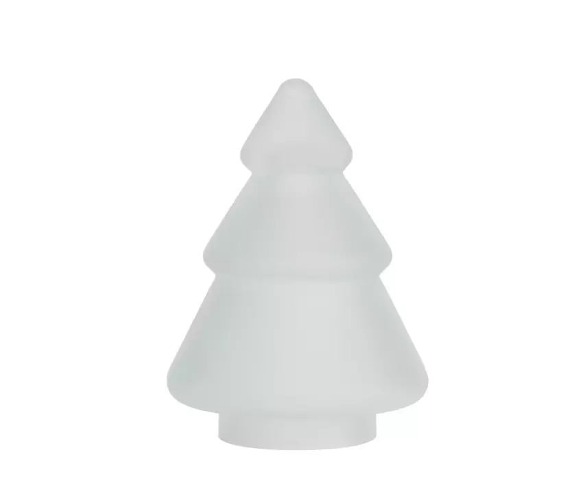 Gran tre frostet hvit 9,8cm