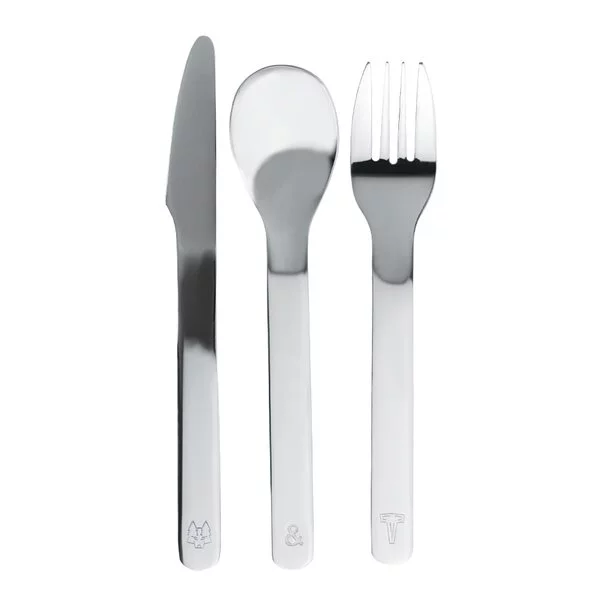 Vargen & Thor - Frost Lupo barnebestikk 9 deler stål