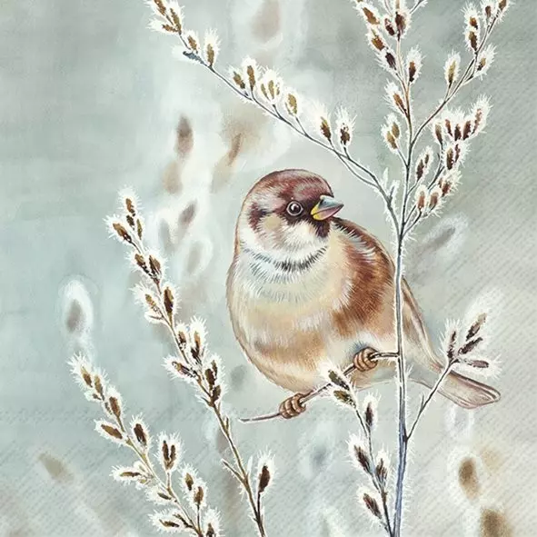 Ihr Winter melody blue green kaffeserviett