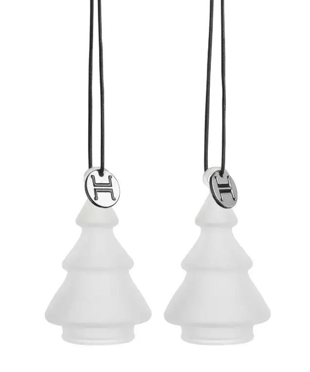 Gran glassheng frostet hvit 2pkn