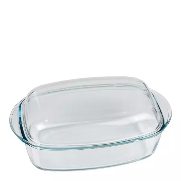 Pyrex Essentials ildfast form med lokk 4,5L glass