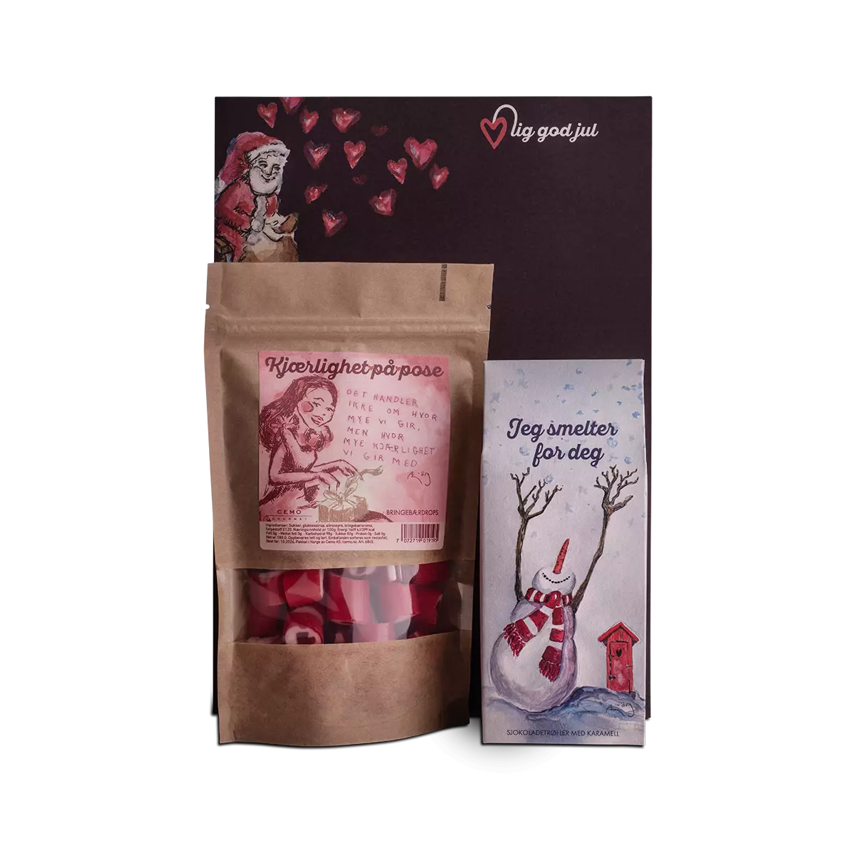 Cemo Hjertelig god jul gavepose 280g