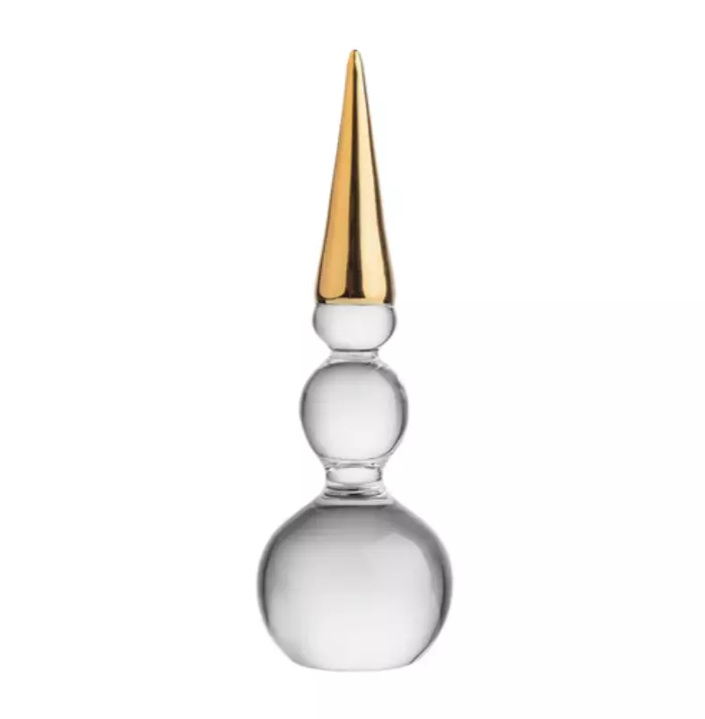 Hadeland Snømann Nisse gull 17 cm