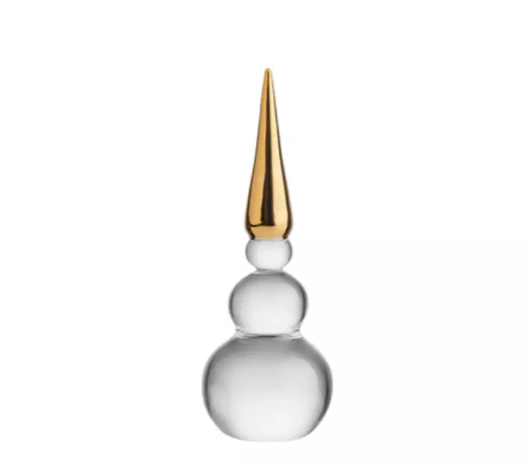 Hadeland Snømann Nisse gull 12,5 cm