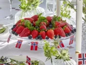 Konfetti norske flagg