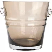 The bucket lykt/vase 20 cm brun