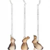 HG Påske Harer Hengepynt 3pk 5cm