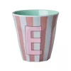 Rice kopp rosa E stripe