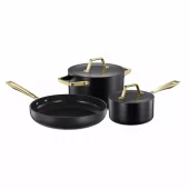 Modern House Ono - Grytesett s/3 svart, gull