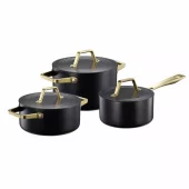 Modern House Ono - Grytesett s/3 svart, gull
