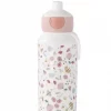 Mepal drikkeflaske 400ml m/blomster