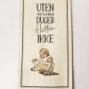 Trend Design Serviett buffet «Uten mat og drikke duger helten ikke»