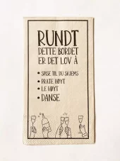 Trend Design Serviett buffet «rundt dette bordet»