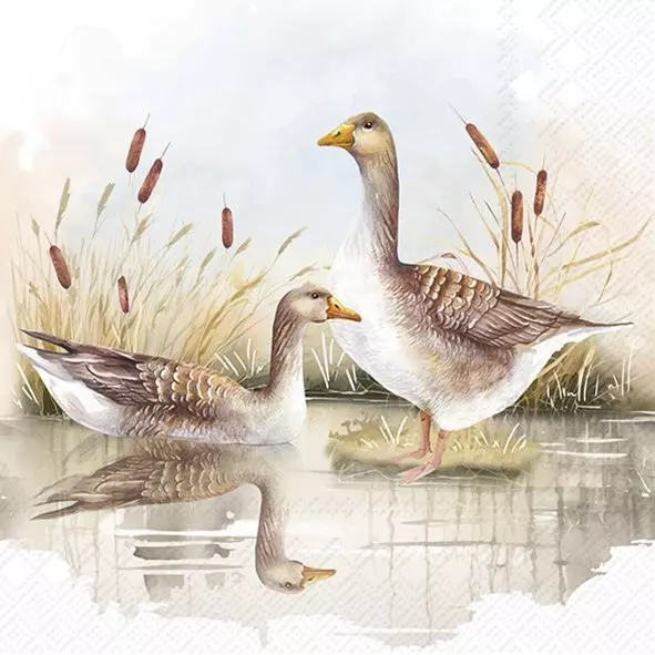 Ihr wild geese lunch serviett