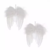 Holmen Wings - Dekor Fjær 10x12cm Hvit