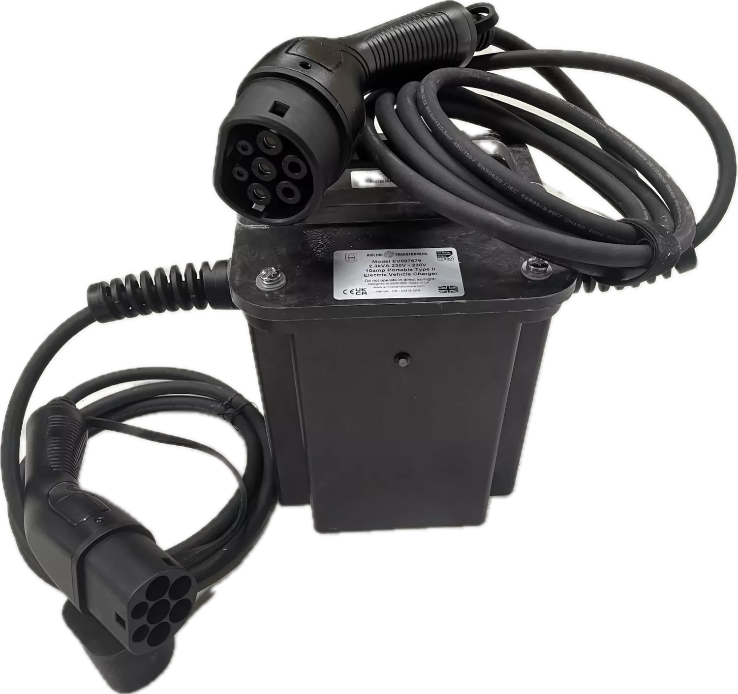 Nofuel 10A portabel ladebøtte ZOE m.fl. Type2-Type2