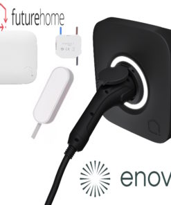 12.499,- etter støtte for Sort Futurehome ladestasjon med smarthus ferdig installert