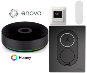 18.590 for Premium smarthuspakke med Homey Pro, Zaptec GO og termostat. Pris etter støtte.