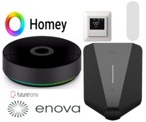 Støtteberettiget pakke med Homey Pro, Easee Charge Lite og termostat med installasjon
