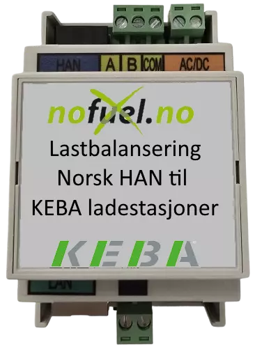 HAN-leser til Keba ladeanlegg