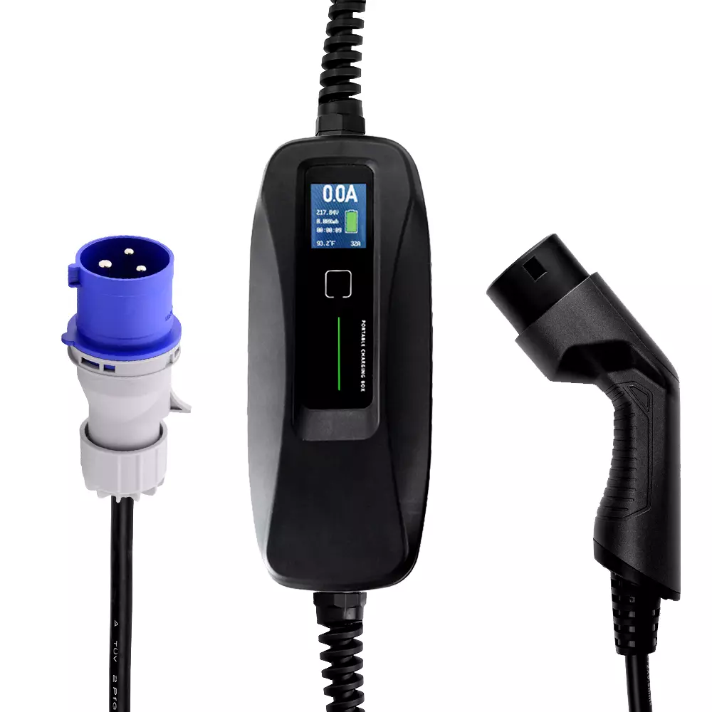 Premium reiselader med industrikontakt 32A og Type2