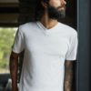 Dovre T-shirts V-neck organic