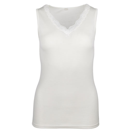 Safa Singlet m/blonde ull/silke