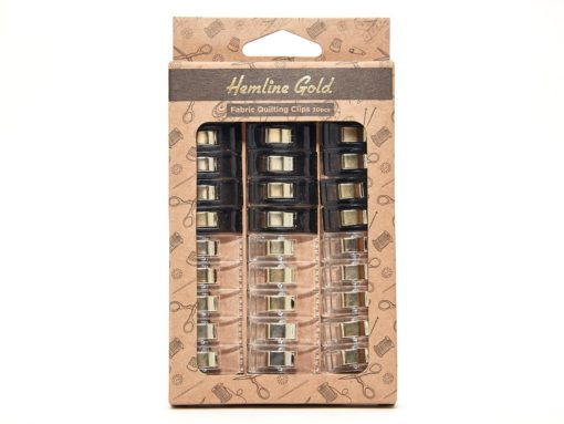 Hemline Gold Quilte Clips