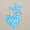 Motiv Hjerte og Stjerne Glimmer