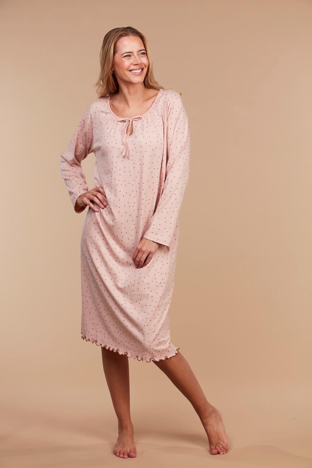 Nattkjole med rund hals