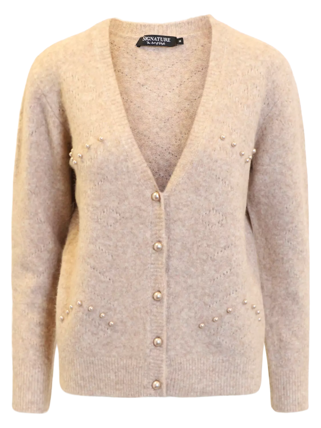 Signature Cardigan m/ perler