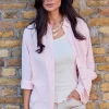 Jensen Bluse m/ lin