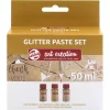 Art Creation Glitter Paste - sett med 3 x 50 ml (Utgått)