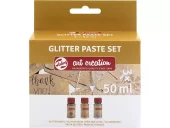 Art Creation Glitter Paste - sett med 3 x 50 ml (Utgått)