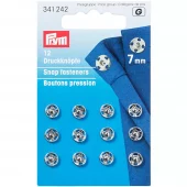 Prym Patentknapper 7mm 12stk – Sølv